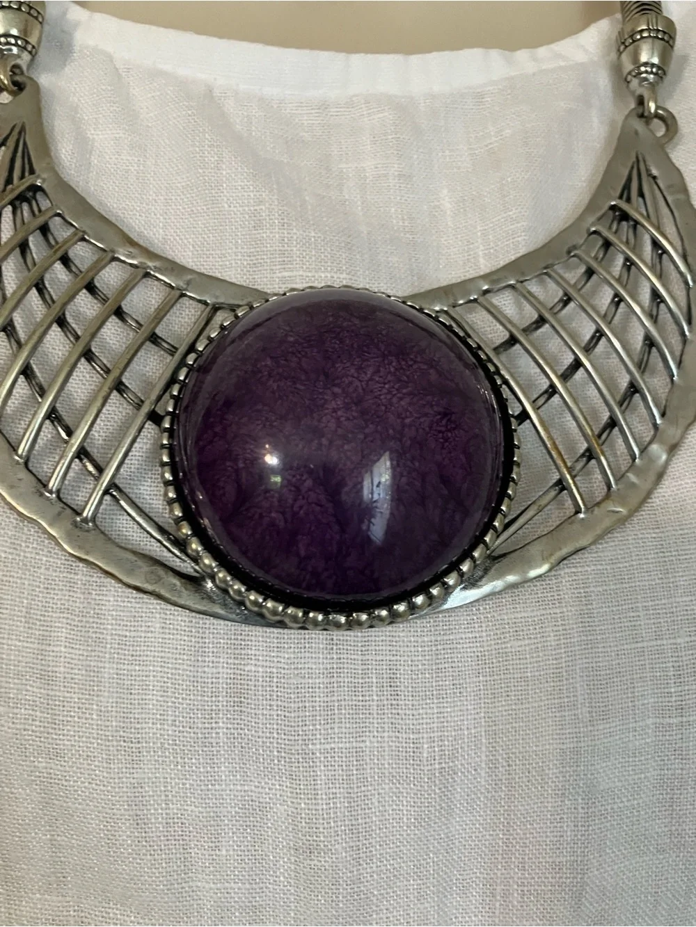Silvertone Necklace Set